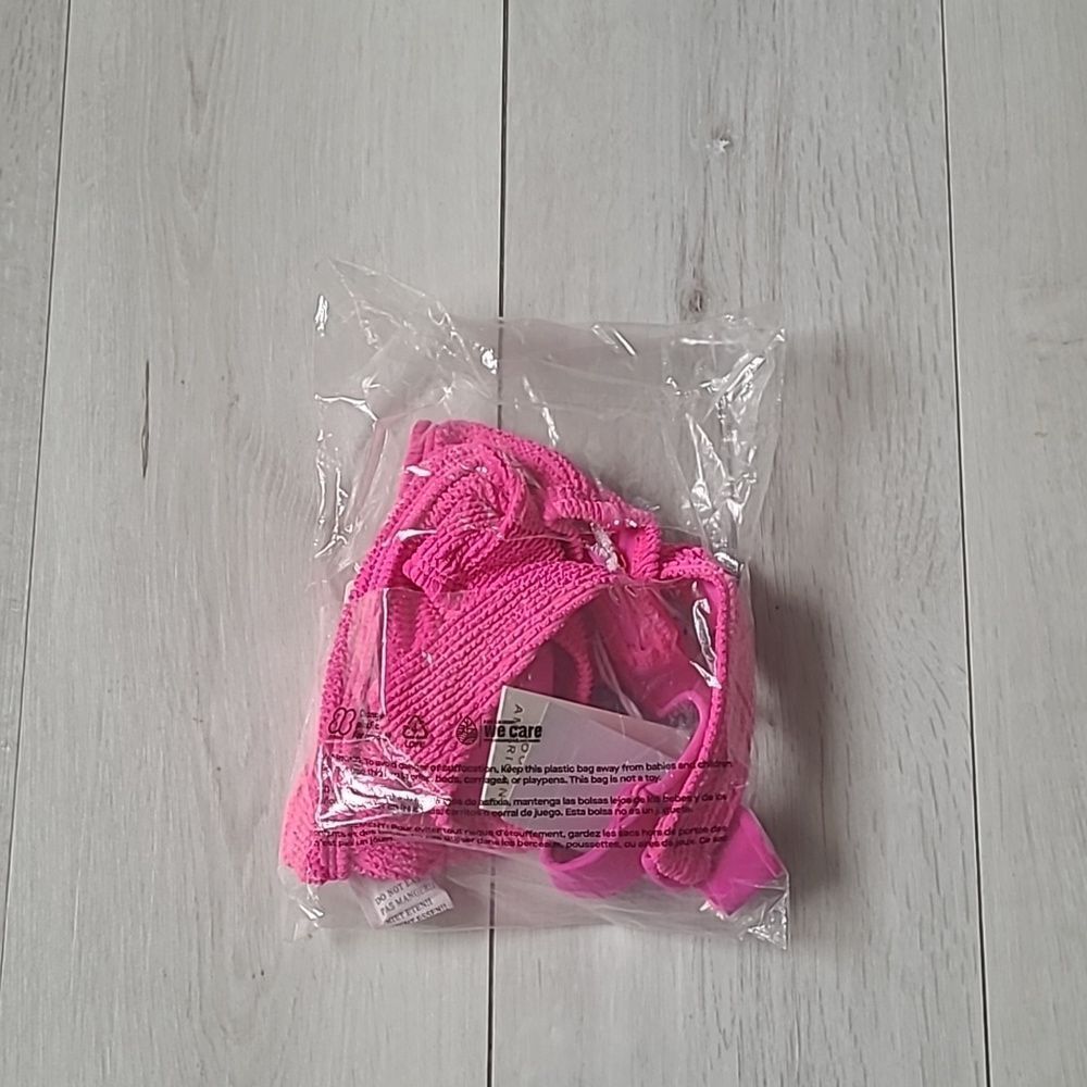 Good American Always Fit Support pink Bikini Top size 3 NWT in packaging - Picture 4 of 7